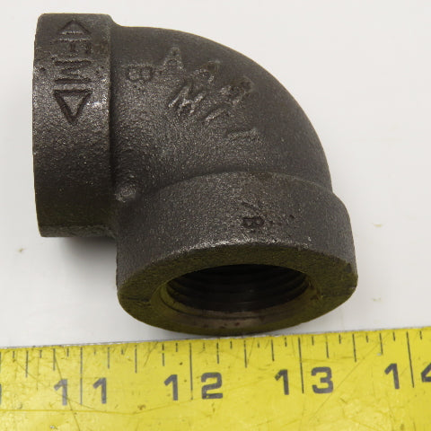 Anvil 1" NPT 300WSP Thick Walled Black Pipe Elbow 90°
