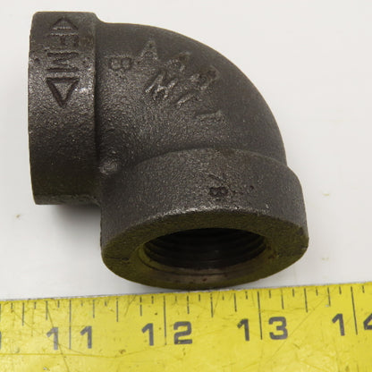 Anvil 1" NPT 300WSP Thick Walled Black Pipe Elbow 90°