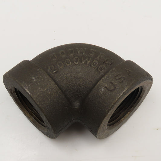 Anvil 1" NPT 300WSP Thick Walled Black Pipe Elbow 90°