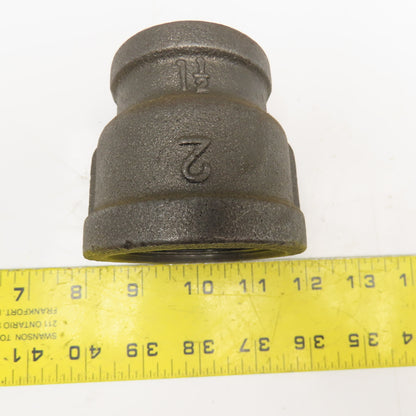 2" x 1-1/2" NPT 300WSP Thick Walled Black Pipe Reducer Union
