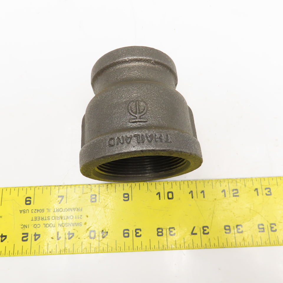 2" x 1-1/2" NPT 300WSP Thick Walled Black Pipe Reducer Union