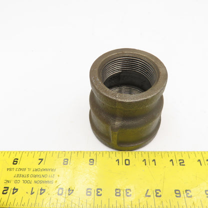 2" x 1-1/2" NPT 300WSP Thick Walled Black Pipe Reducer Union