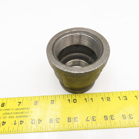 2" x 1-1/2" NPT 300WSP Thick Walled Black Pipe Reducer Union