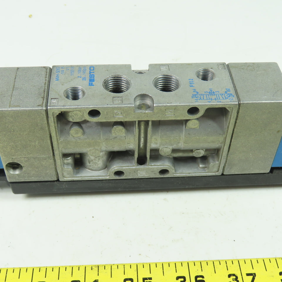 Festo MVH-5/3G-1/4-B Solenoid Valve 5/3 Way G 1/4 Conn. 24VDC Coil