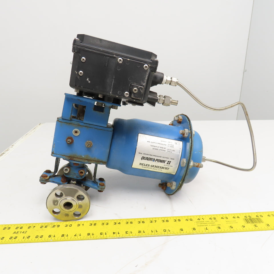 Neles-Jamesbury QP1C 1/2" Stainless Steel Valve Pneumatic Actuator NE724