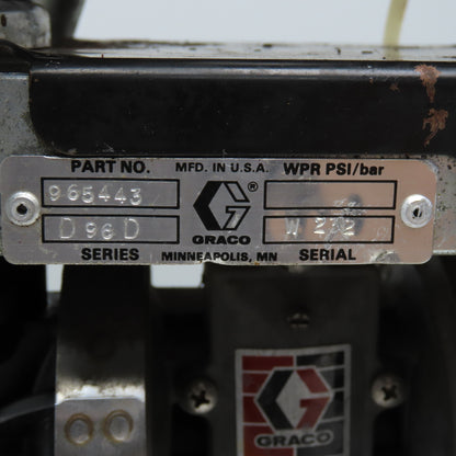 Graco 235937 Husky 307 Pneumatic Diaphragm Paint Pump 7-27GPM