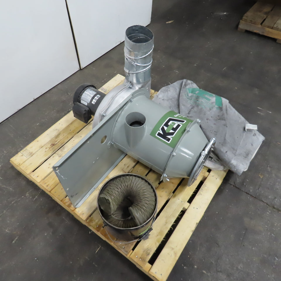 KEA 2215 1.5HP 850CFM Pedestal Mount Dust Collector W/ Bags 208-230/460V 3PH