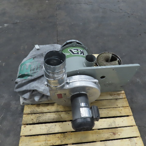 KEA 2215 1.5HP 850CFM Pedestal Mount Dust Collector W/ Bags 208-230/460V 3PH