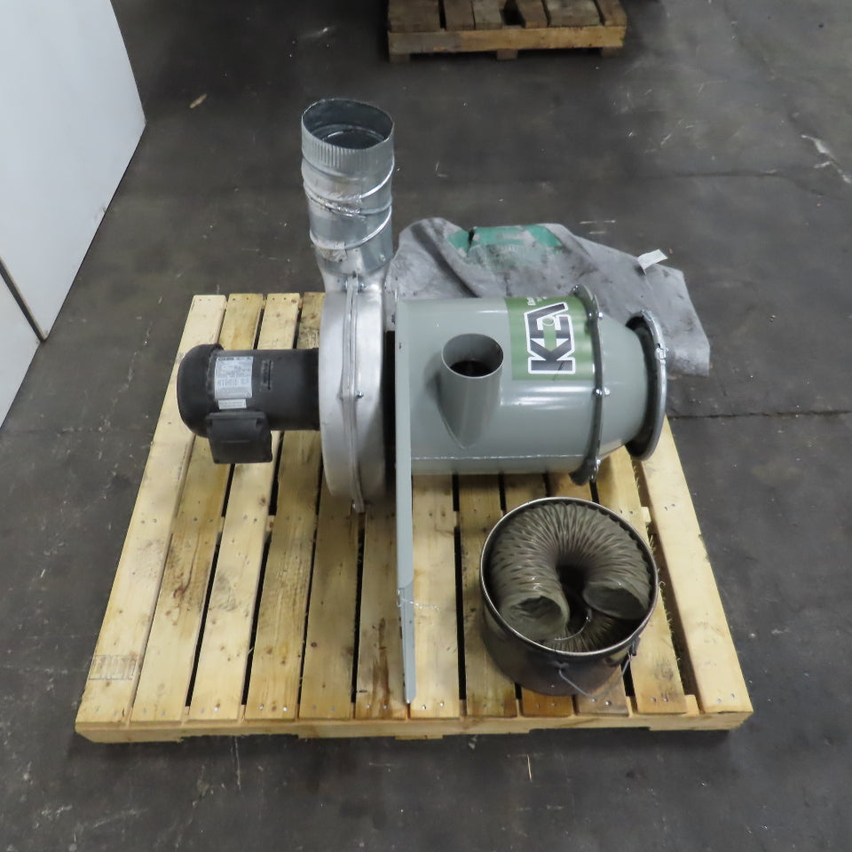KEA 2215 1.5HP 850CFM Pedestal Mount Dust Collector W/ Bags 208-230/460V 3PH