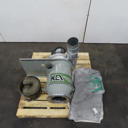 KEA 2215 1.5HP 850CFM Pedestal Mount Dust Collector W/ Bags 208-230/460V 3PH