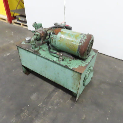Denison T10 008 21R 10HP 35 Gallon Hydraulic Power Unit 220/440V 3PH W/ Valve