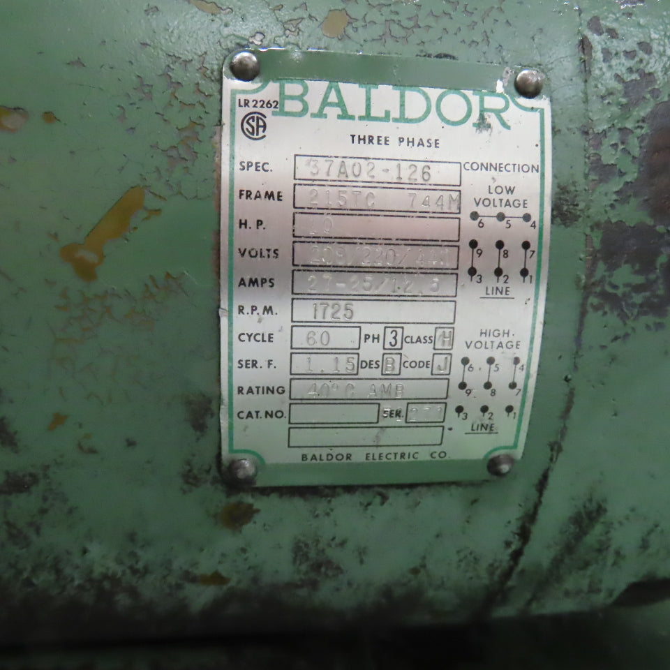 Denison T10 008 21R 10HP 35 Gallon Hydraulic Power Unit 220/440V 3PH W/ Valve