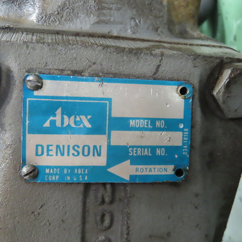 Denison T10 008 21R 10HP 35 Gallon Hydraulic Power Unit 220/440V 3PH W/ Valve