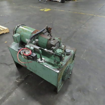 Denison T10 008 21R 10HP 35 Gallon Hydraulic Power Unit 220/440V 3PH W/ Valve