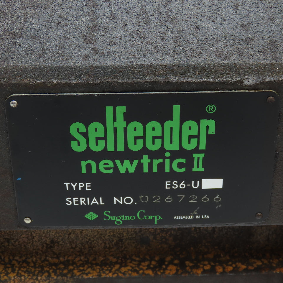 Sugino ES6-U Selfeeder Newtric II 3Hp 208-460V Drill Unit MT Taper 1740RPM