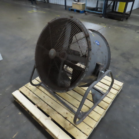 Aerovent UM-277 27" 4-Blade Tube Axial Shop Fan 3/4HP 208-230/460V 3PH W/ Cord