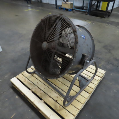 Aerovent UM-277 27" 4-Blade Tube Axial Shop Fan 3/4HP 208-230/460V 3PH W/ Cord
