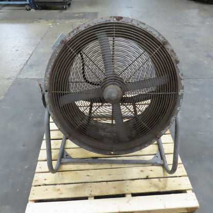 Aerovent UM-277 27" 4-Blade Tube Axial Shop Fan 3/4HP 208-230/460V 3PH W/ Cord