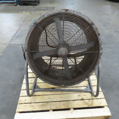 Aerovent UM-277 27" 4-Blade Tube Axial Shop Fan 3/4HP 208-230/460V 3PH W/ Cord