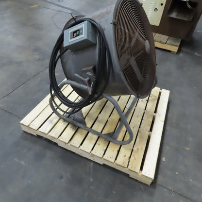 Aerovent UM-277 27" 4-Blade Tube Axial Shop Fan 3/4HP 208-230/460V 3PH W/ Cord