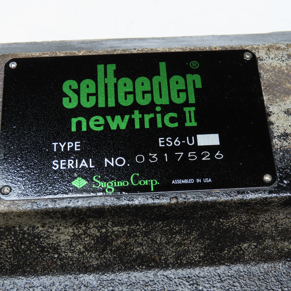 Sugino ES6-U Selfeeder Newtric II 3Hp 208-460V Drill Unit MT Taper 1740RPM