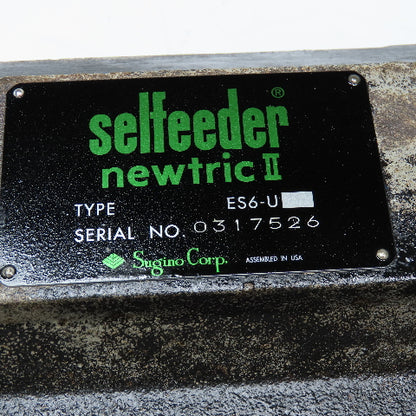 Sugino ES6-U Selfeeder Newtric II 3Hp 208-460V Drill Unit MT Taper 1740RPM