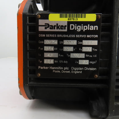 Parker DSM714 Digiplan 2.514kW DSM Series Brushless Servo Motor 314Vms 11.8 Nm