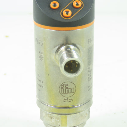 IFM PN7670 Pressure Sensor With Display 0-5800 PSI 1/4 NPT Pross. Connection