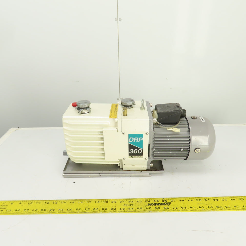 Shibaura DRP-360III 0.75kW Rotary Vacuum Pump 360 L/min 6.7x10-2 Pa 200/220V 3PH