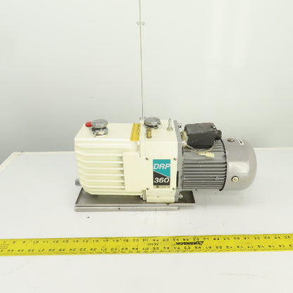 Shibaura DRP-360III 0.75kW Rotary Vacuum Pump 360 L/min 6.7x10-2 Pa 200/220V 3PH