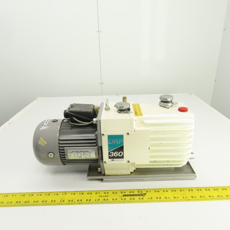 Shibaura DRP-360III 0.75kW Rotary Vacuum Pump 360 L/min 6.7x10-2 Pa 200/220V 3PH