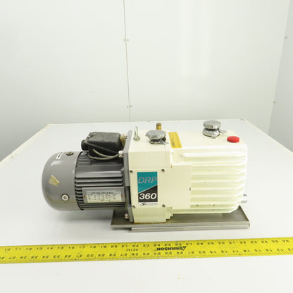 Shibaura DRP-360III 0.75kW Rotary Vacuum Pump 360 L/min 6.7x10-2 Pa 200/220V 3PH