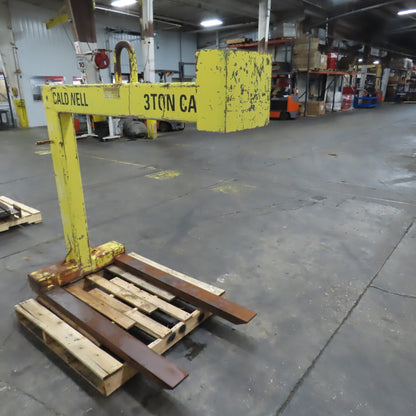 Caldwell 90-3-54 Fixed Forks Pallet Lifter 3 Ton 6000LB Cap 54" x 4-1/2" W Forks