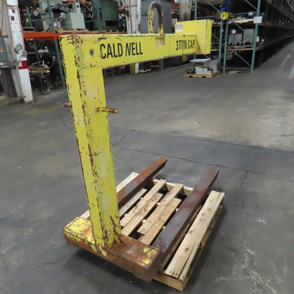Caldwell 90-3-54 Fixed Forks Pallet Lifter 3 Ton 6000LB Cap 54" x 4-1/2" W Forks