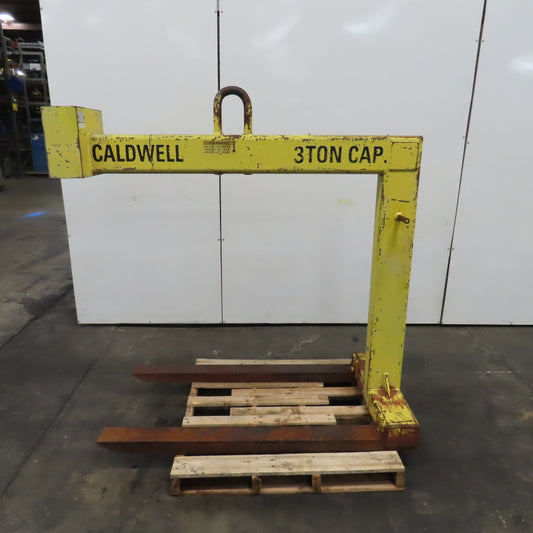 Caldwell 90-3-54 Fixed Forks Pallet Lifter 3 Ton 6000LB Cap 54" x 4-1/2" W Forks