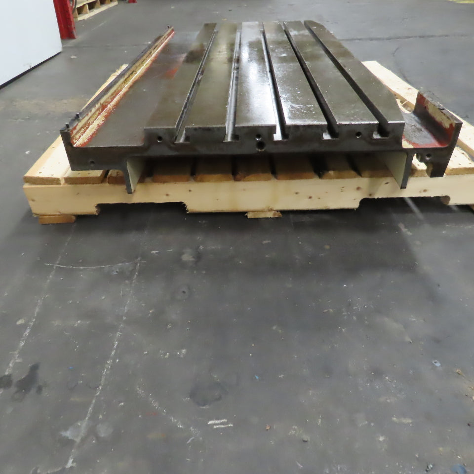 Mitsubishi 55" L x 21-1/2" W T-Slot Set Up Work Holding Jig Machine Bed Table