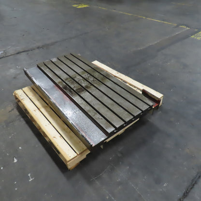 Mitsubishi 55" L x 21-1/2" W T-Slot Set Up Work Holding Jig Machine Bed Table