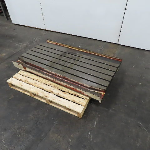 Mitsubishi 55" L x 21-1/2" W T-Slot Set Up Work Holding Jig Machine Bed Table