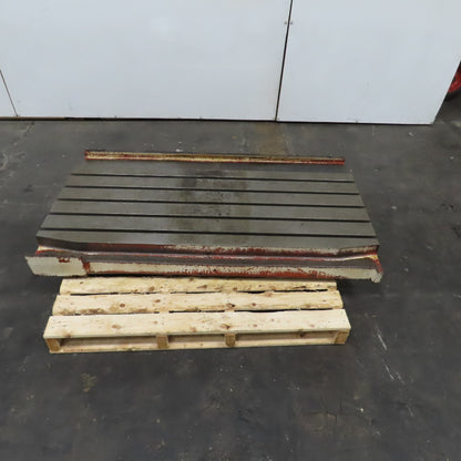Mitsubishi 55" L x 21-1/2" W T-Slot Set Up Work Holding Jig Machine Bed Table