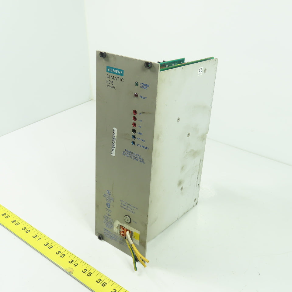 Siemens 575-6663 110/120VAC Power Supply Module 300W 50/60Hz Series 575