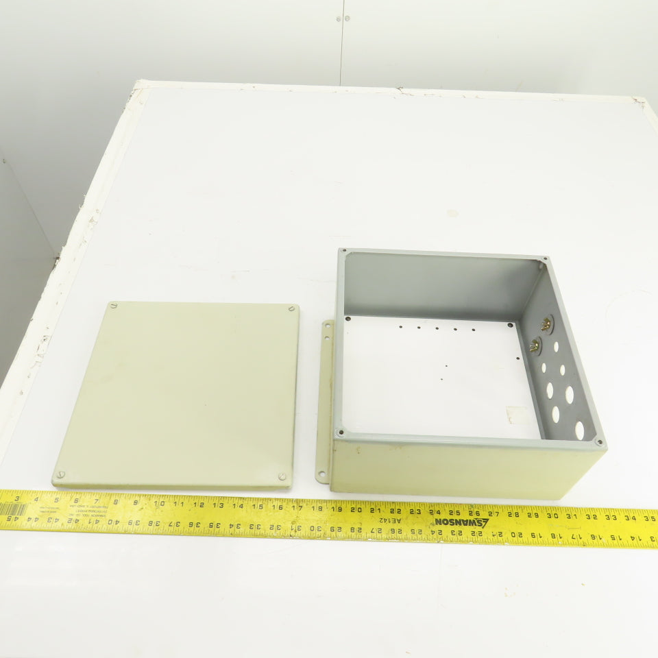 Hoffman A1212SC 12x12x6" Screw Cover Electrical Enclosure W/Backplate Type 12,13