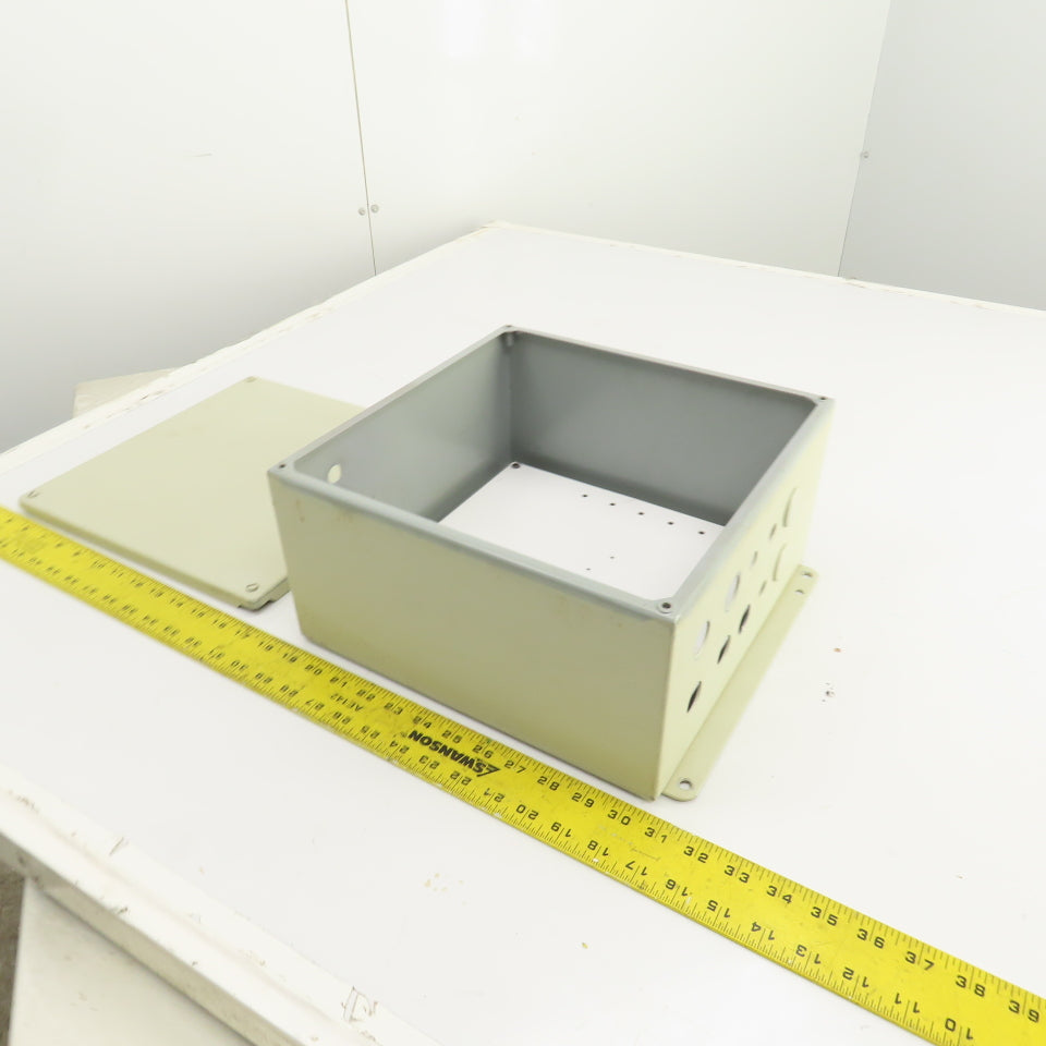 Hoffman A1212SC 12x12x6" Screw Cover Electrical Enclosure W/Backplate Type 12,13