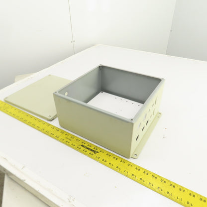 Hoffman A1212SC 12x12x6" Screw Cover Electrical Enclosure W/Backplate Type 12,13