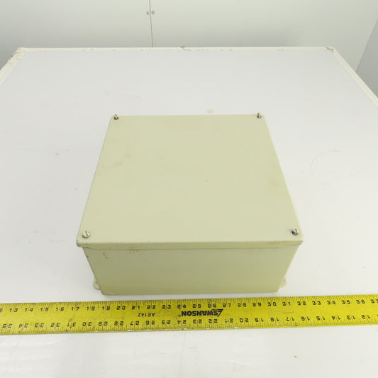 Hoffman A1212SC 12x12x6" Screw Cover Electrical Enclosure W/Backplate Type 12,13