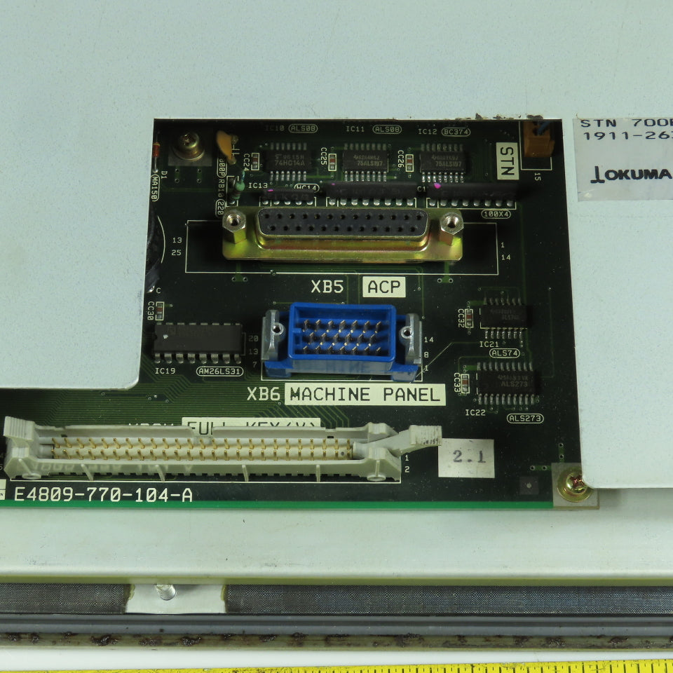 Okuma 1911-2631-44-026 OSP700M Operator Control STN Panel "Off Center Screen"