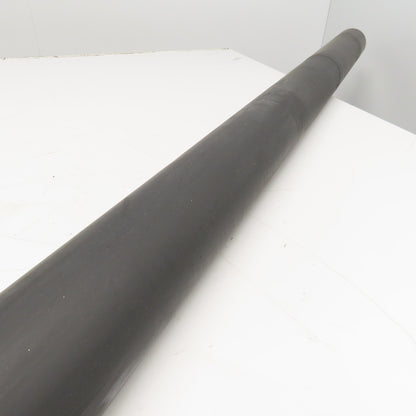 3-1/2" OD Rubber Lagged Conveyor Roller 72" Face Width 1" Axle 77" OAL
