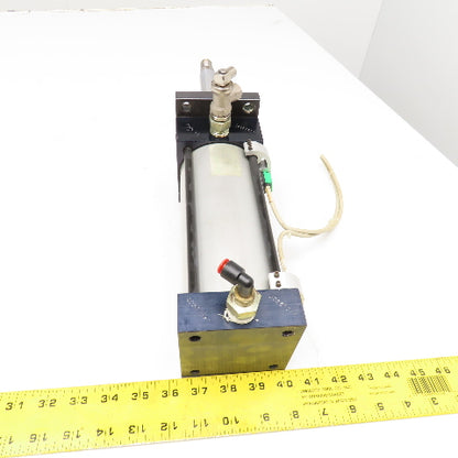 Miller AL61B2B 3-1/4" Bore 6" Stroke Double Acting Air Cylinder