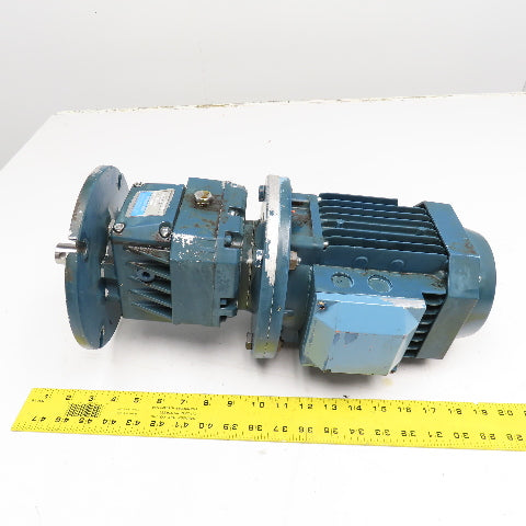 Hydro-Mec Type 22 36.54:1 Ratio Gear Motor 45RPM Output .9kW 220-480V 50/60Hz