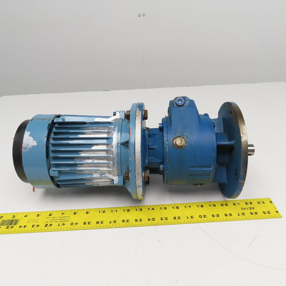 Hydro-Mec Type 22 36.45:1 Ratio Gear Motor 46.6RPM Output .9kW 220-480V 50/60Hz
