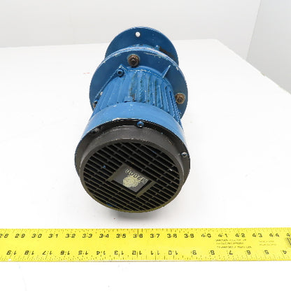 Hydro-Mec Type 22 36.45:1 Ratio Gear Motor 46.6RPM Output .9kW 220-480V 50/60Hz